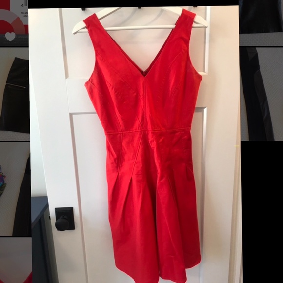 Calvin Klein - Red Size 2 fit and flair dress - Picture 1 of 2
